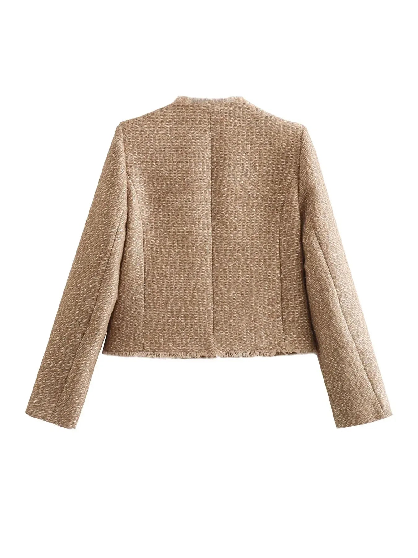 Sophie – Women Textured Button-Up Jacket - Image 4