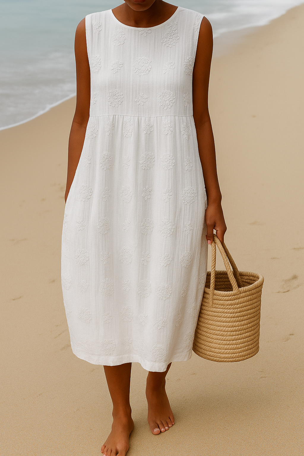 Karina – Sleeveless Summer Dress - Image 3