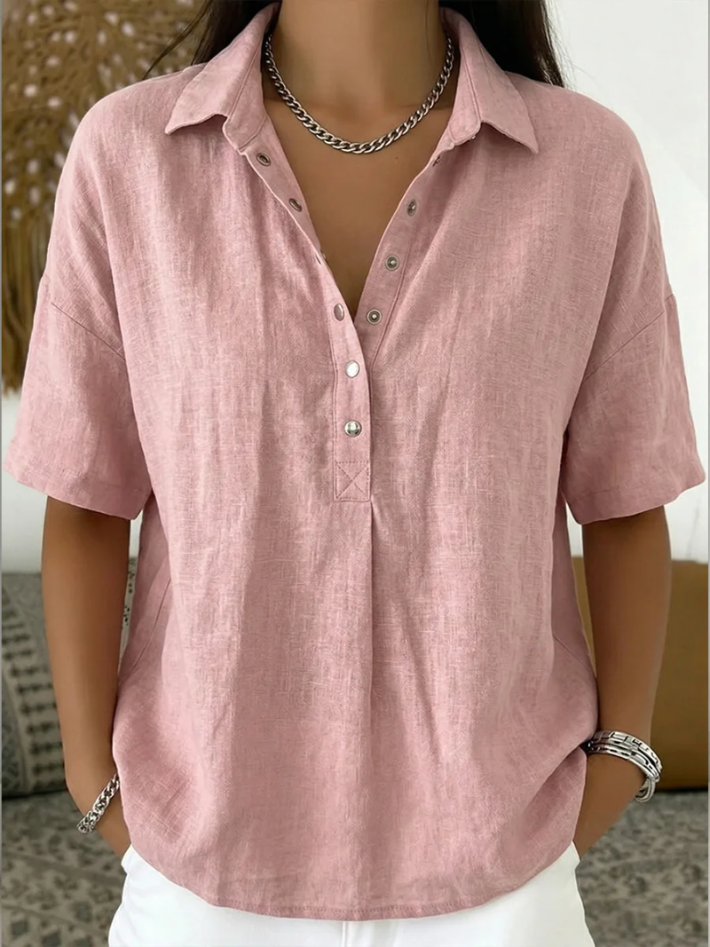 Isabella – Button-Up Collar Blouse - Image 6