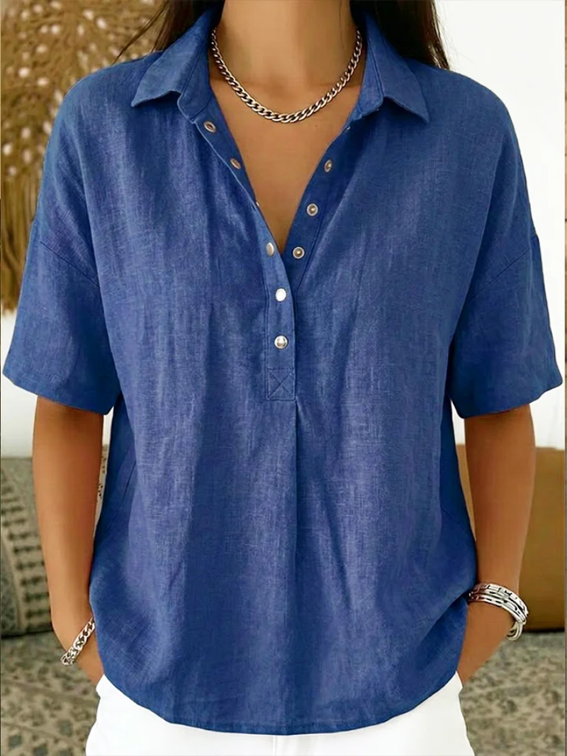 Isabella – Button-Up Collar Blouse - Image 3