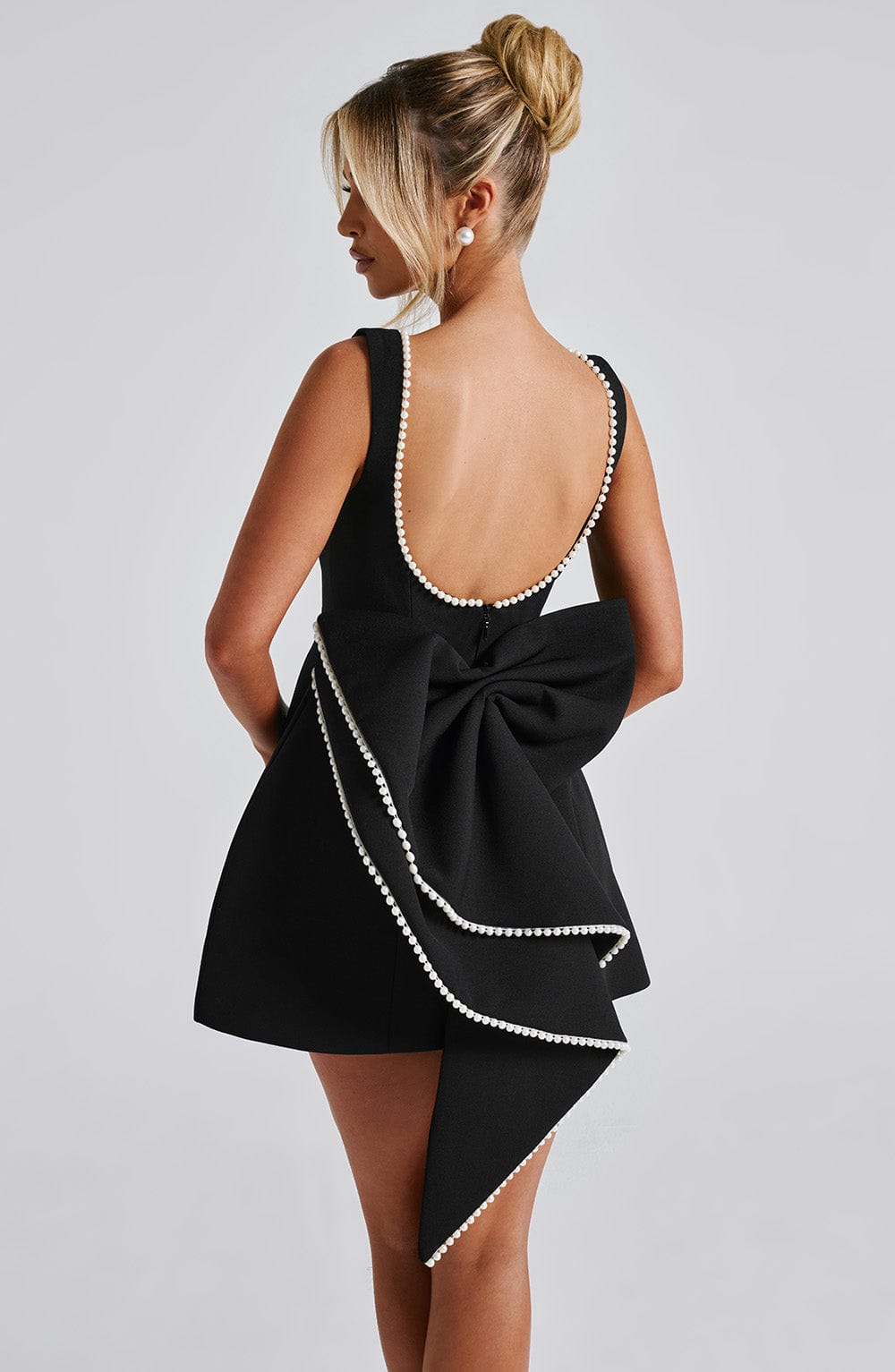 Sophia – Women Elegant Bow Detail Dress - Image 5