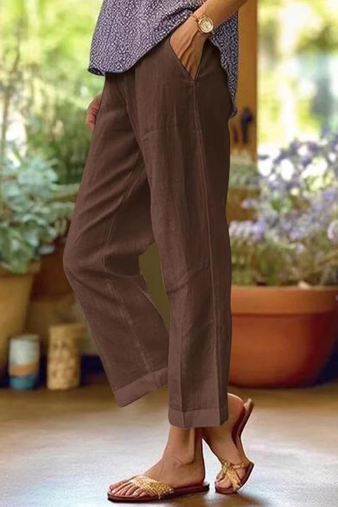 Ella – Light Linen Summer Pants - Image 2