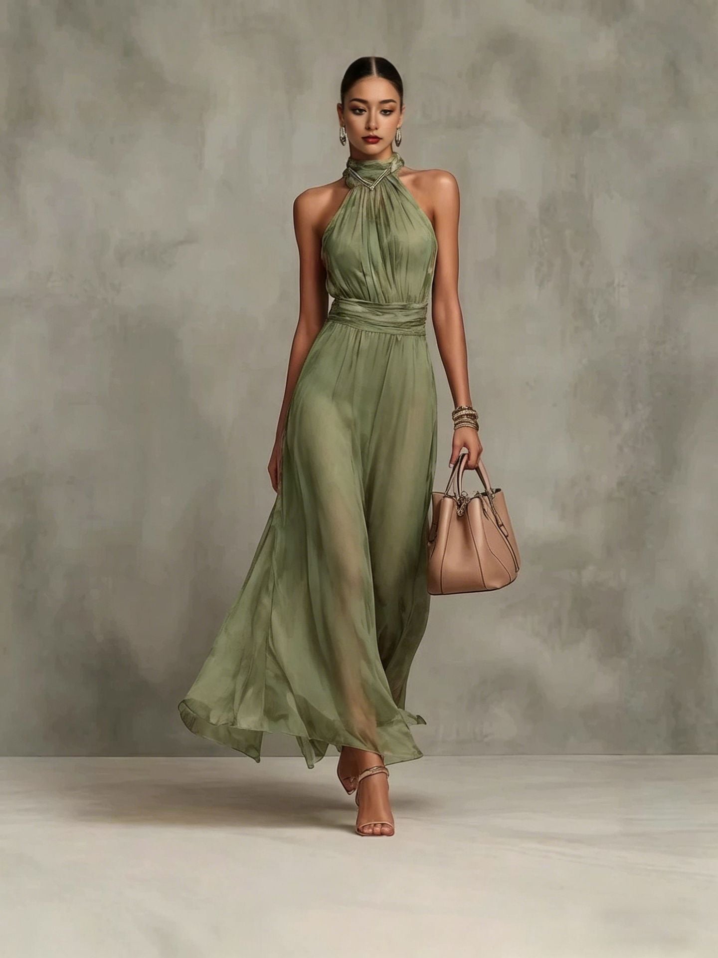 Gisell – Floral Halterkleid für den Sommer mit elegantem Design