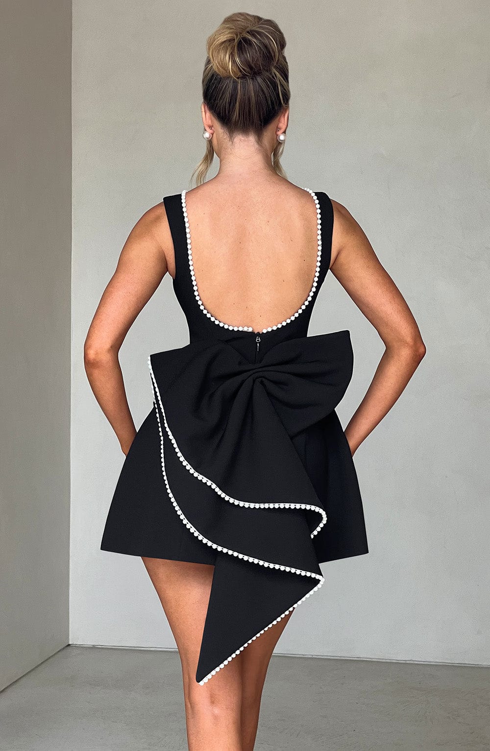 Sophia – Women Elegant Bow Detail Dress - Image 6