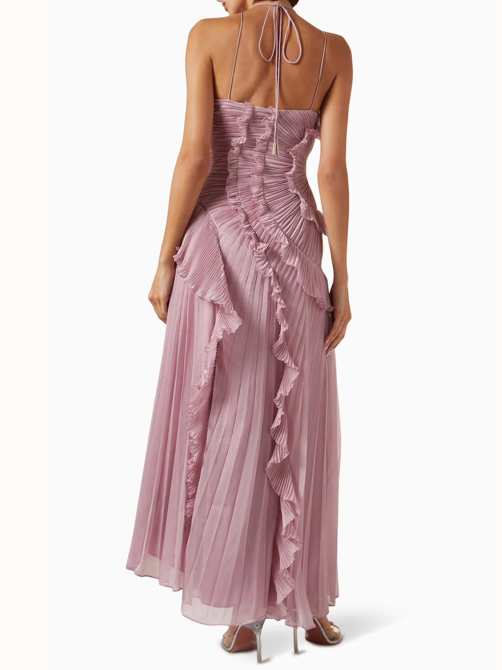 Ella – Women Ruffled Pleated Evening Dress - Image 11