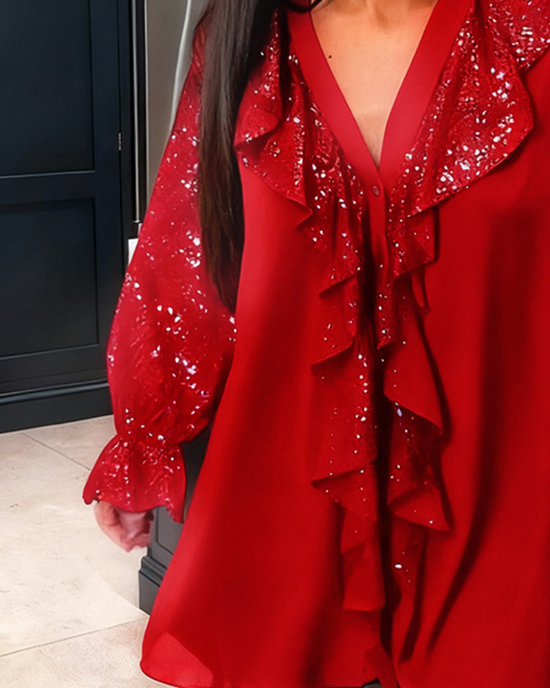Sarah – Elegant Ruffled Blouse - Image 5