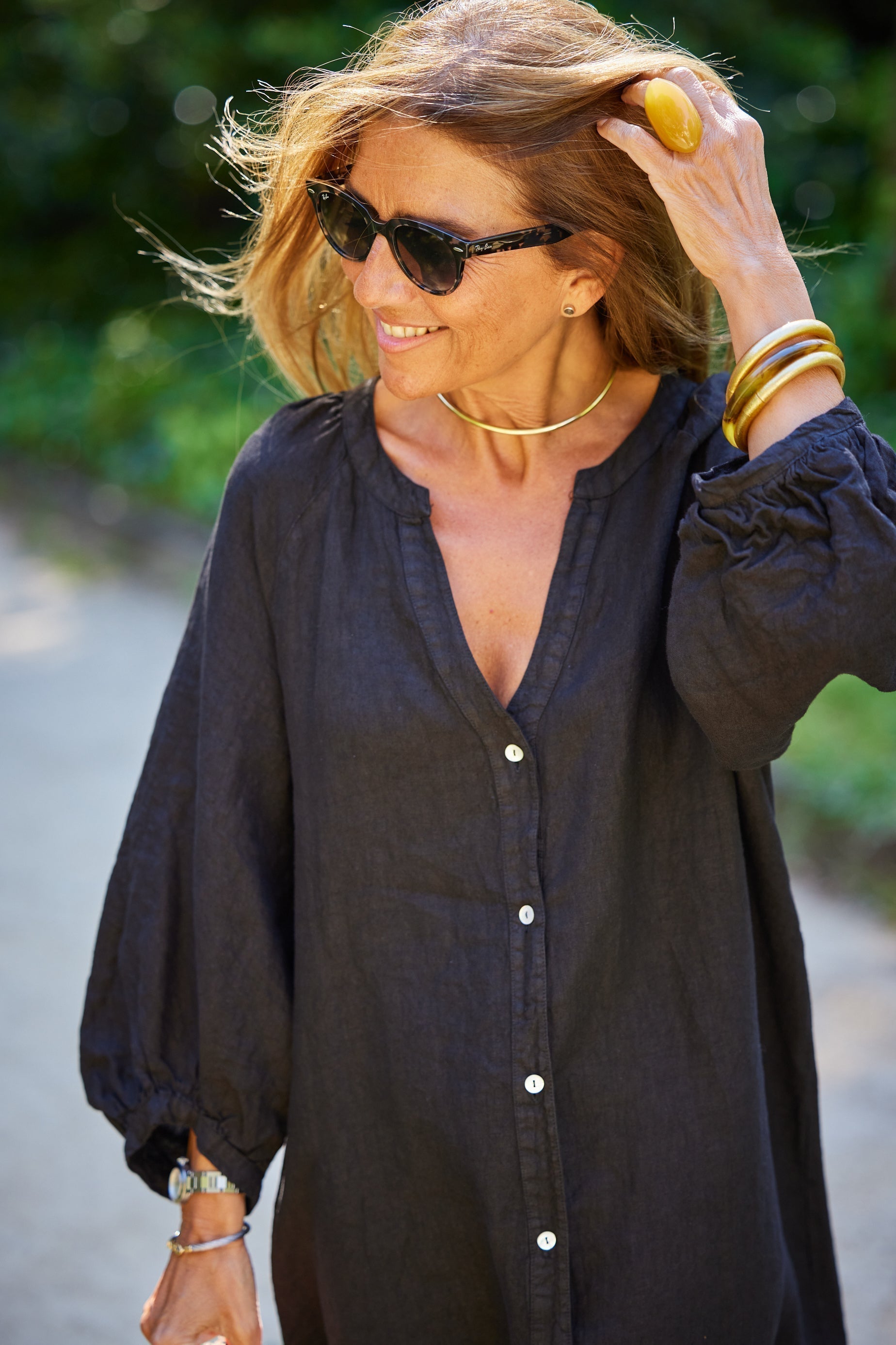 Emma – Women's Summer Linen Maxi Dress - Image 17