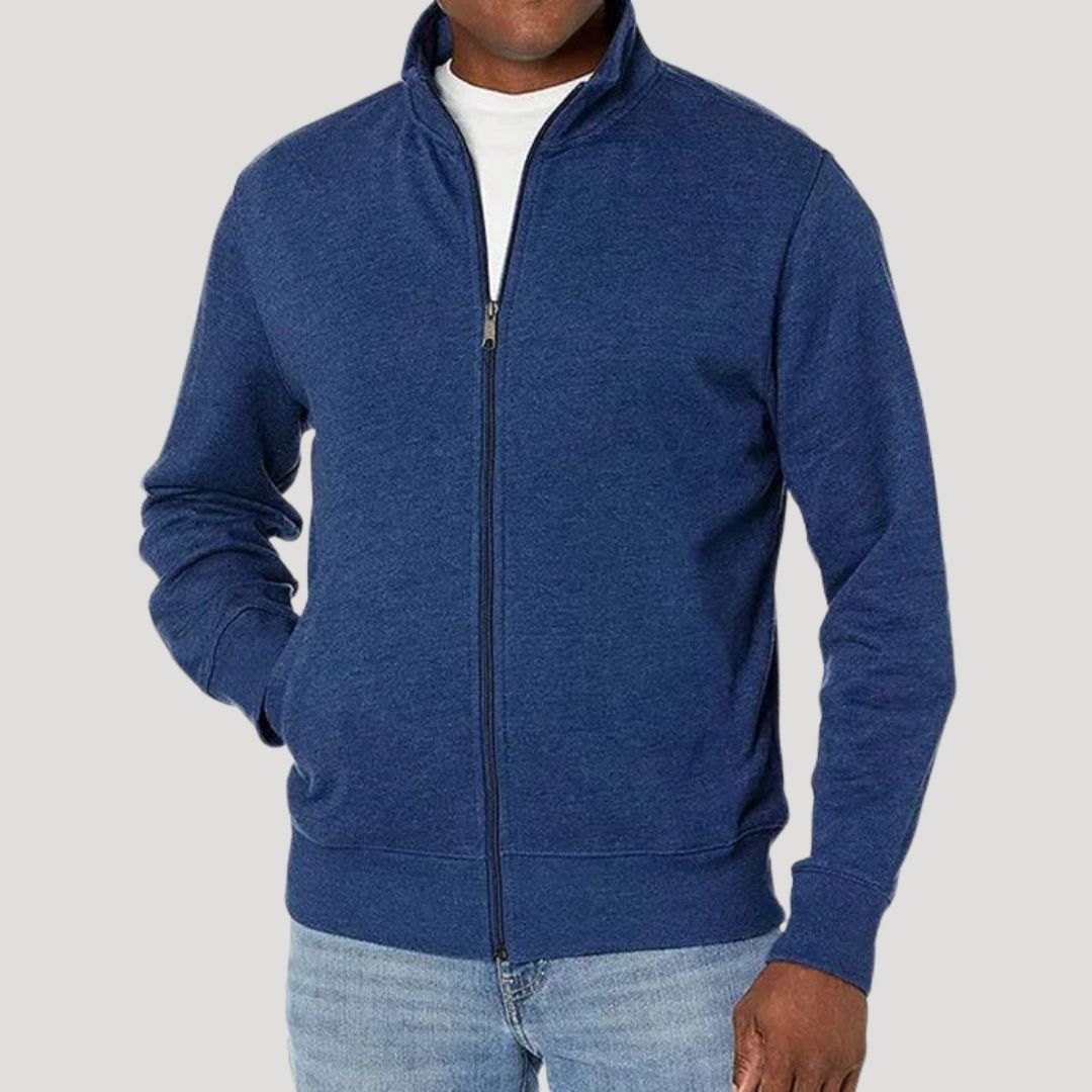 Herren Freizeitjacke mit Reißverschluss und Stehkragen | J&B - 3 - Jasminaboutique.com