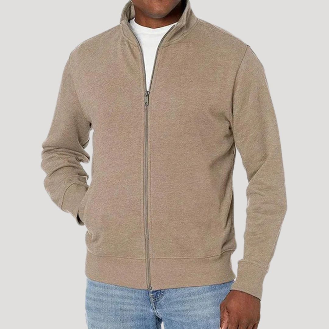 Herren Freizeitjacke mit Reißverschluss und Stehkragen | J&B - 4 - Jasminaboutique.com
