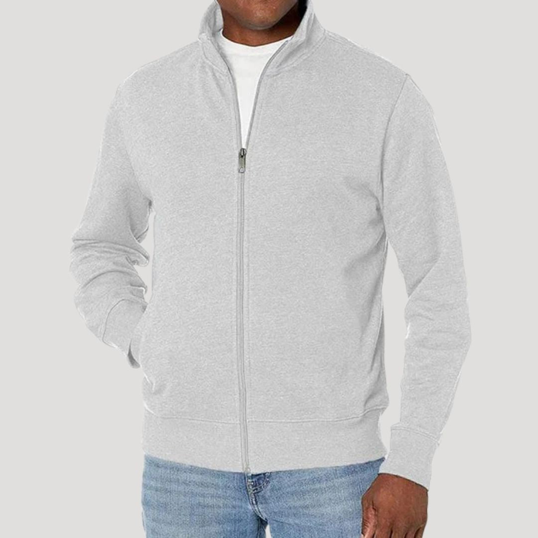Herren Freizeitjacke mit Reißverschluss und Stehkragen | J&B - 6 - Jasminaboutique.com