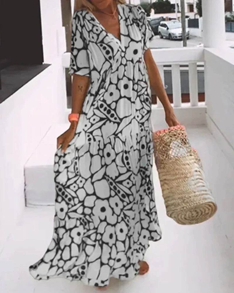 Karin – Women Floral Print Maxi Dress - Image 4