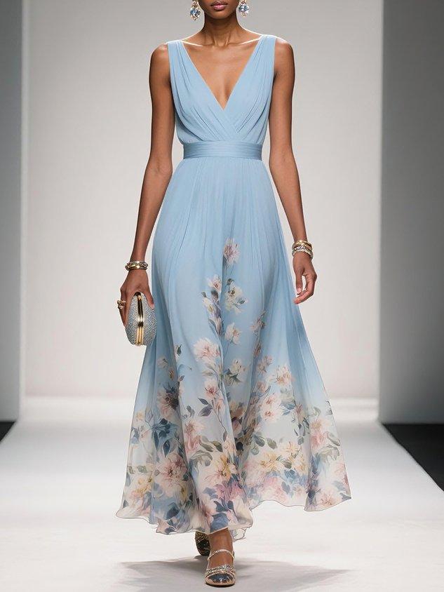 Lila – Women Floral Print Wedding Guest Dress - Image 11