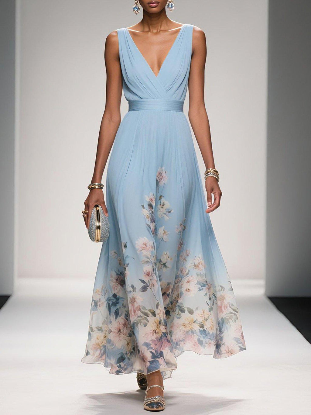 Lila – Women Floral Print Wedding Guest Dress - Image 1