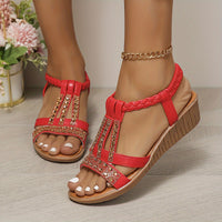 Lieselotte – Strap Wedge Summer Sandals - Image 1