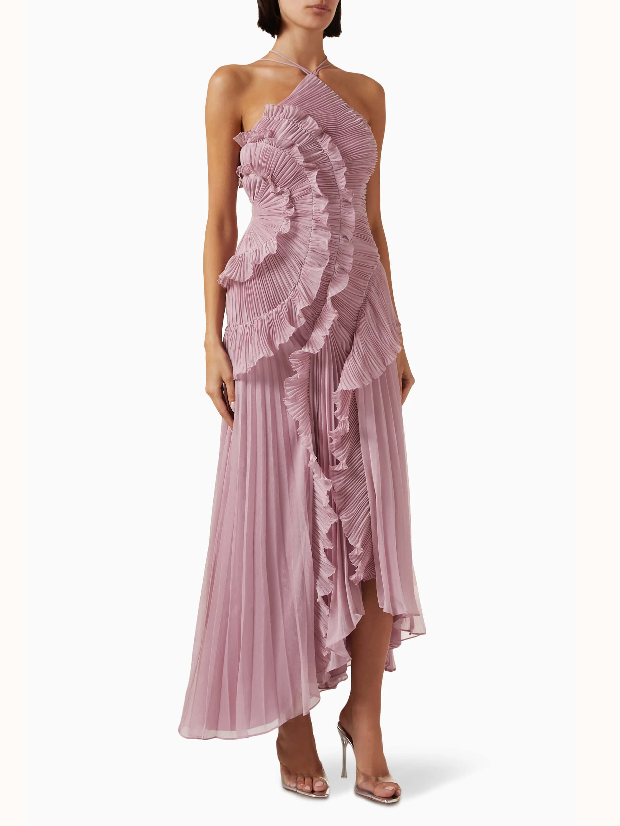 Ella – Women Ruffled Pleated Evening Dress - Image 13