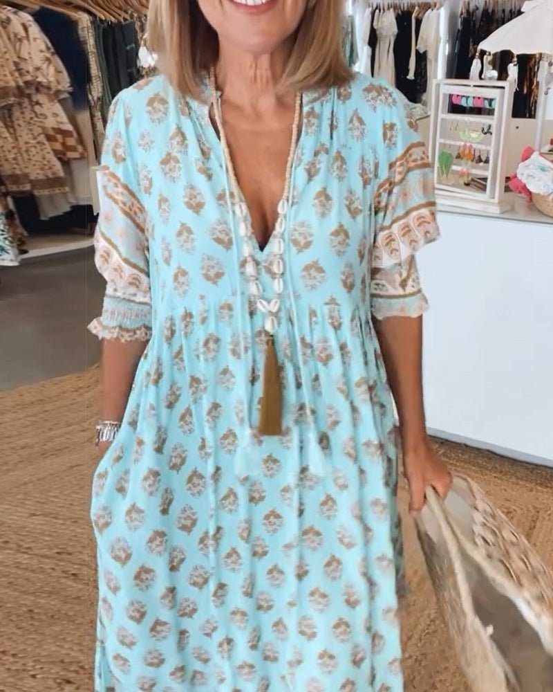 Sophia – Women Floral Print Maxi Dress - Image 5