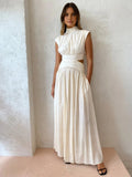 Lila – Women Elegant Cut-Out Maxi Dress - Image 1