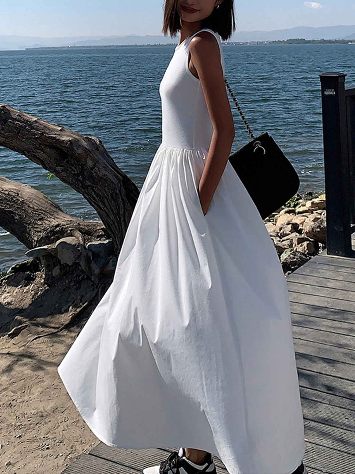 Luna – Women Flowy Summer Maxi Dress - Image 2