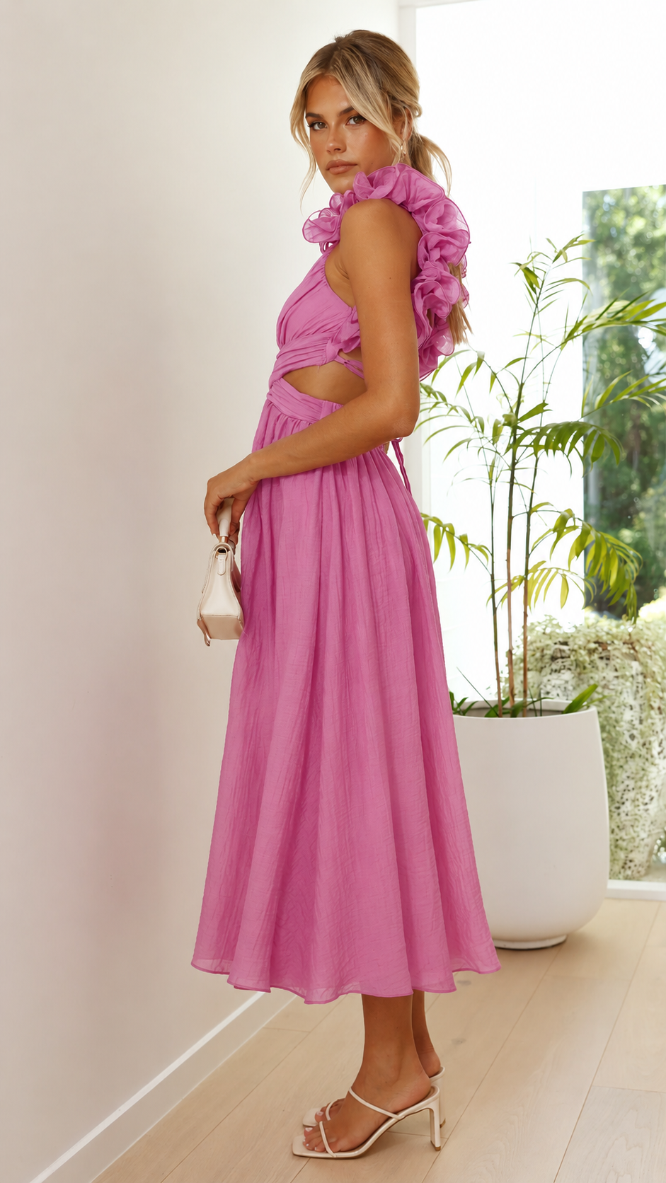 Ella – Floral Cut-Out Dress - Image 2
