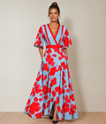 Julia – Kleid mit V-Ausschnitt und Schnürung