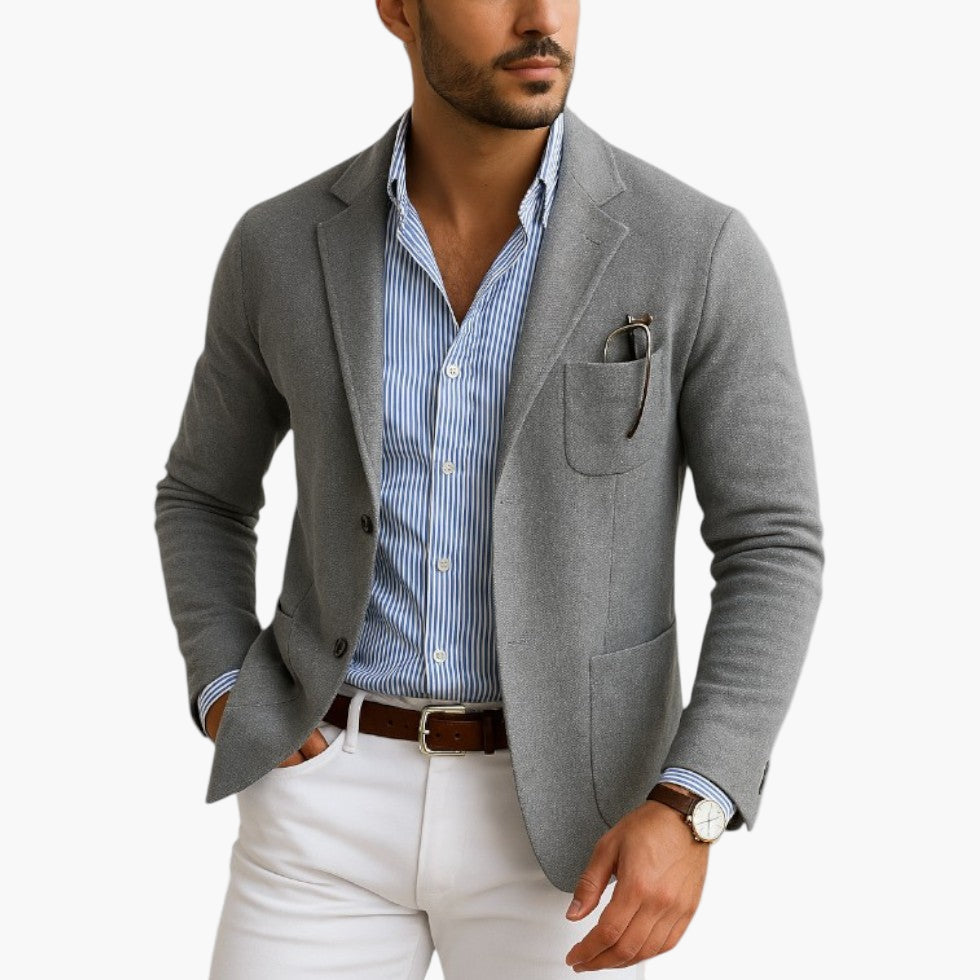 Blazer Men's Tailored Fit with Single Button Closure - Image 1