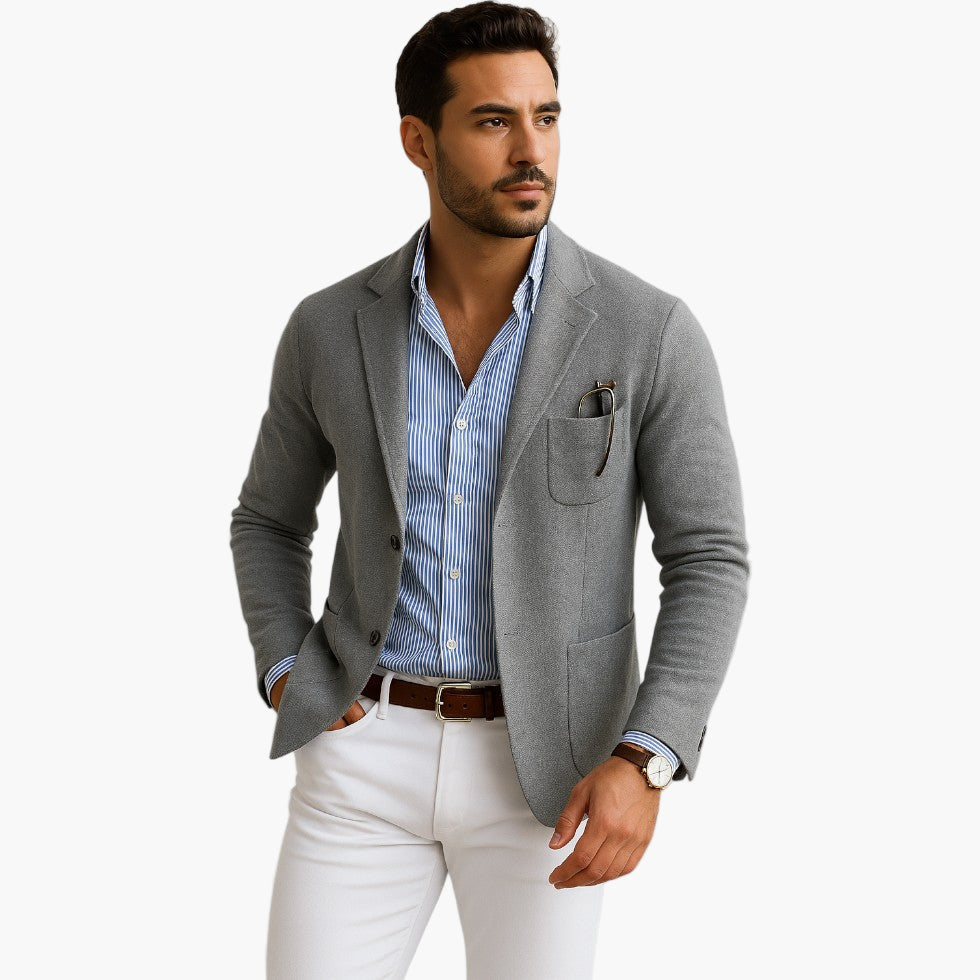 Blazer Men's Tailored Fit with Single Button Closure - Image 2