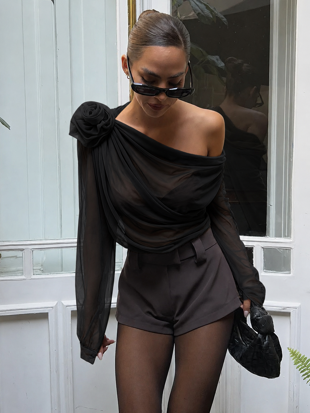 Riley – Ein-Schulter-Bluse für Damen