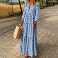 Vanessa – Elegantes Blumenmaxikleid im Boho-Stil