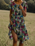 Ines – Blütenverziertes Sommerkleid für stilvolle Anlässe