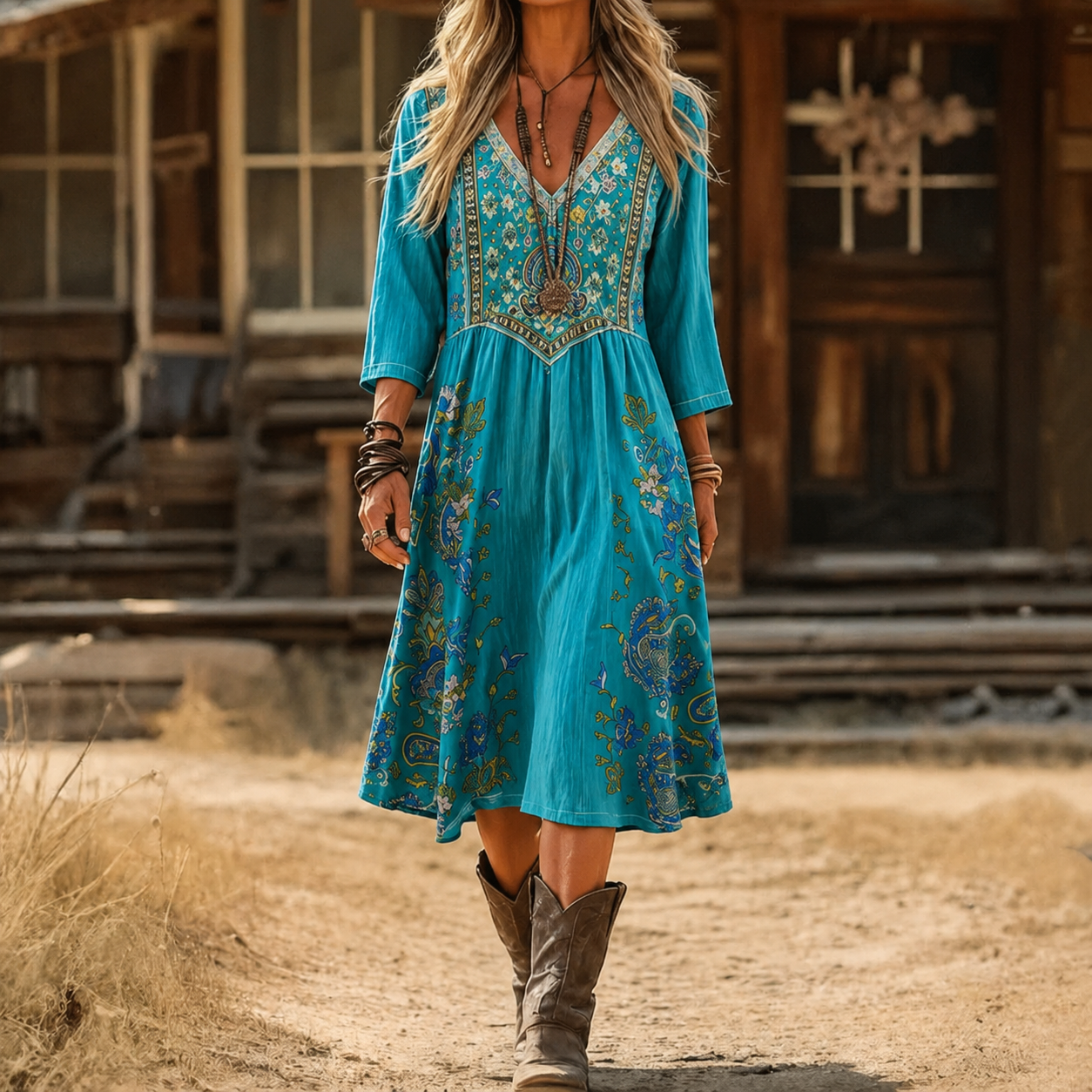 Karin – Bohemian-blumenkleid für stilvolle Anlässe