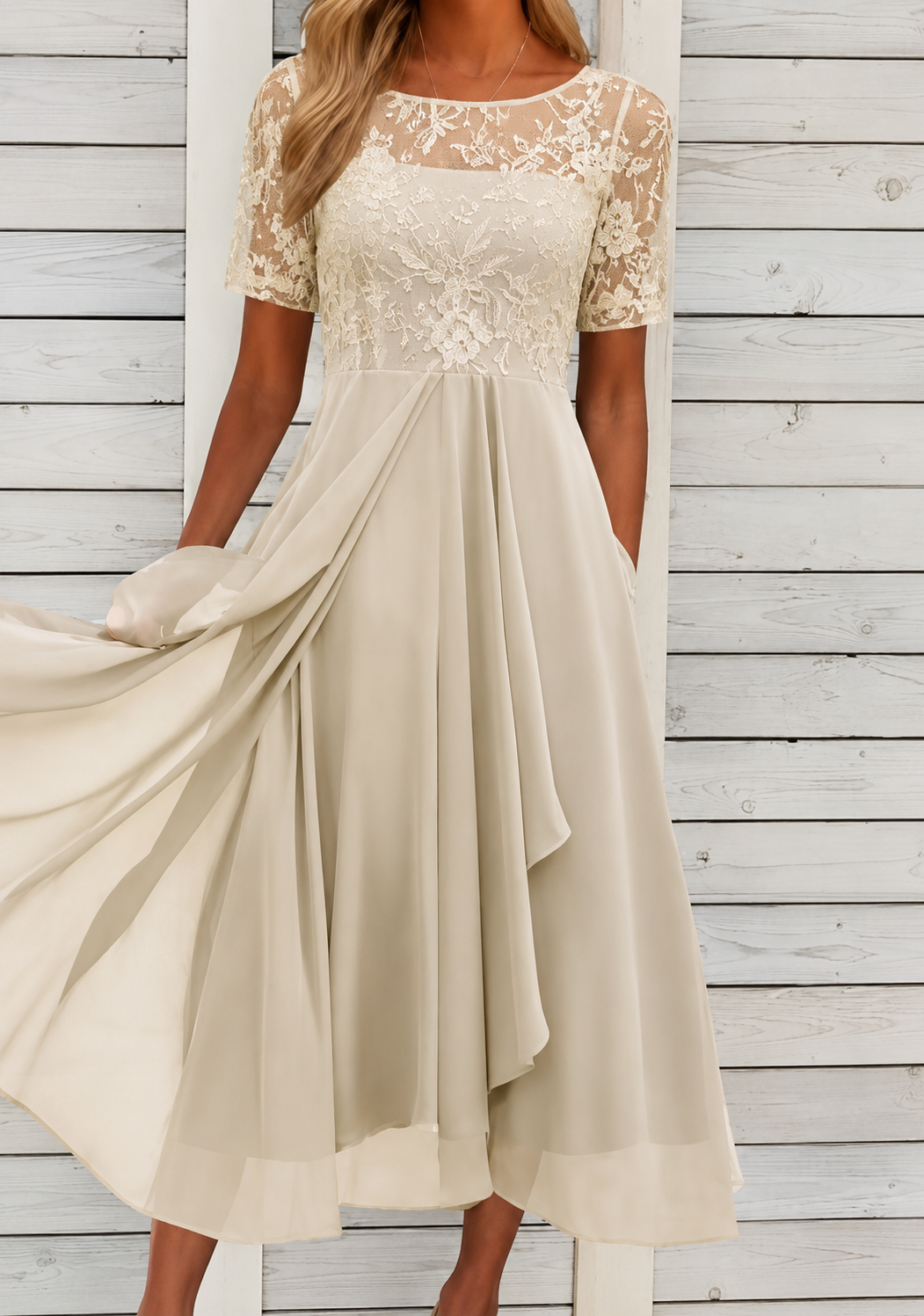 Clara – Elegantes Spitzenkleid für Damen