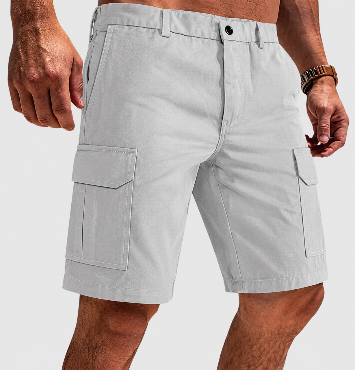 Adrian – Cargo Shorts in Kniehöhe mit praktischen Taschen