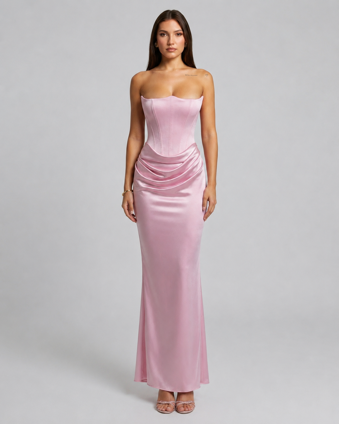Elena – Trägerloses Maxikleid für Hochzeitsgäste