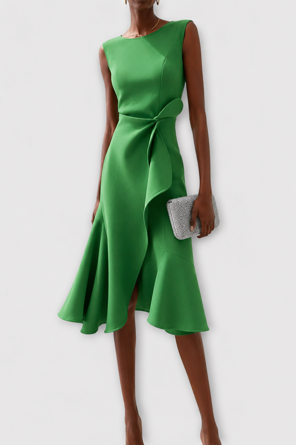 Maya – Elegantes Wickel-Midi-Kleid für Damen