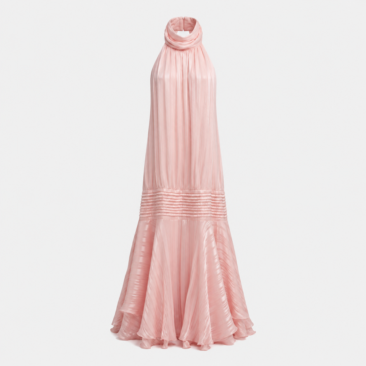 Amelie – Plissiertes Neckholder-Sommerkleid für Damen