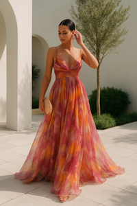 Stilvolles Blumen-Kleid für festliche Anlässe – Bild 1