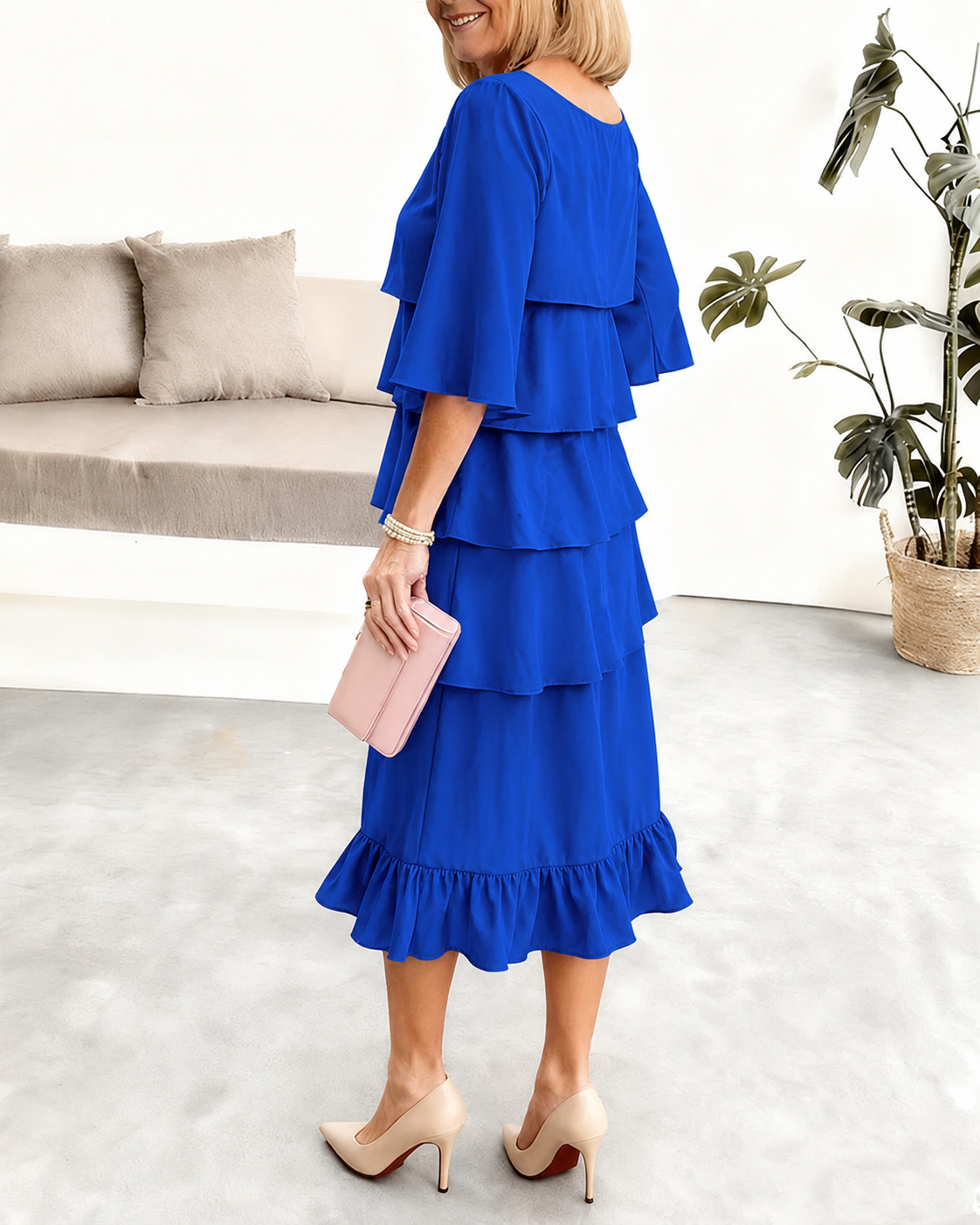 Renate – Stilvolles Rüschenkleid für jeden Anlass