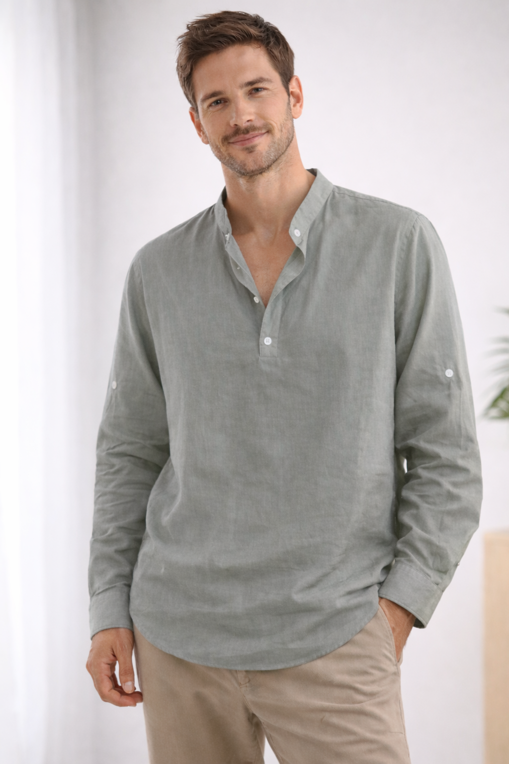 Sven – Lässiges Leinenhemd für Herren - Image 5
