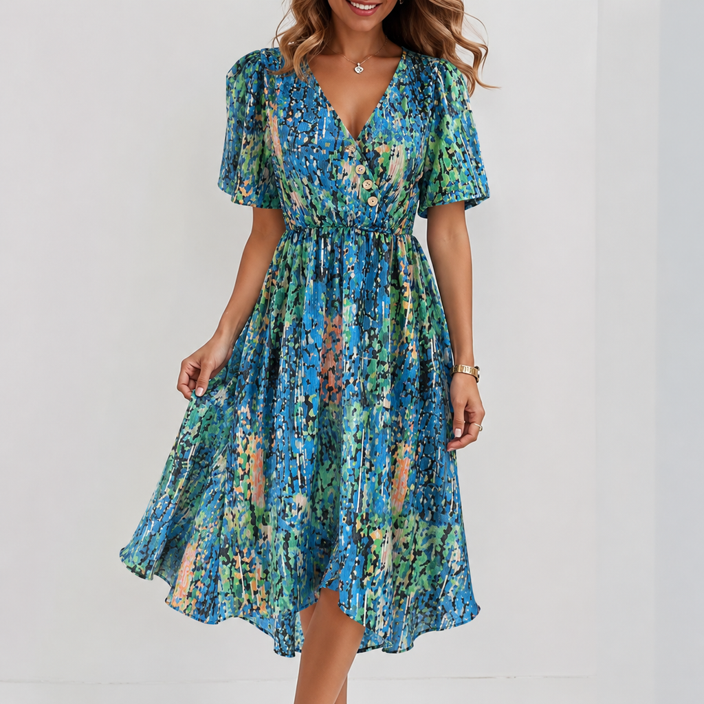 Bella – Elegantes Kleid mit V-Ausschnitt