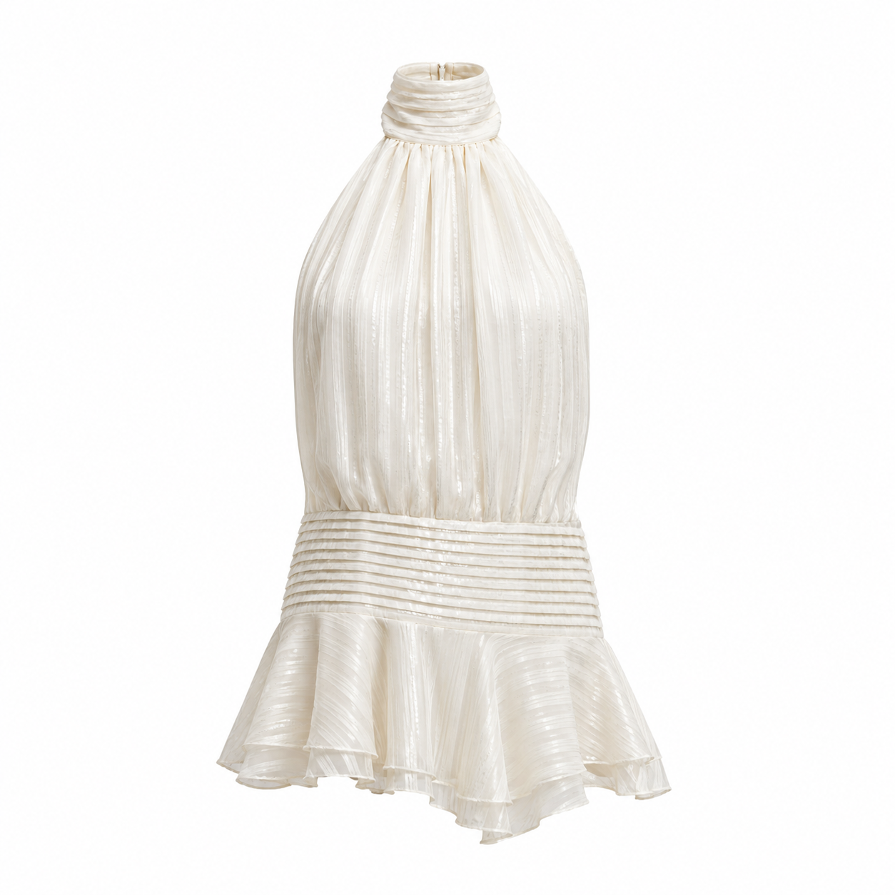 Amelie – Plissiertes Neckholder-Sommerkleid für Damen