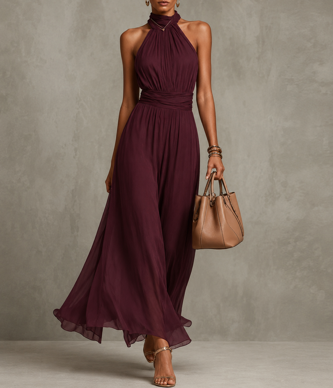 Gisell – Floral Halterkleid für den Sommer mit elegantem Design