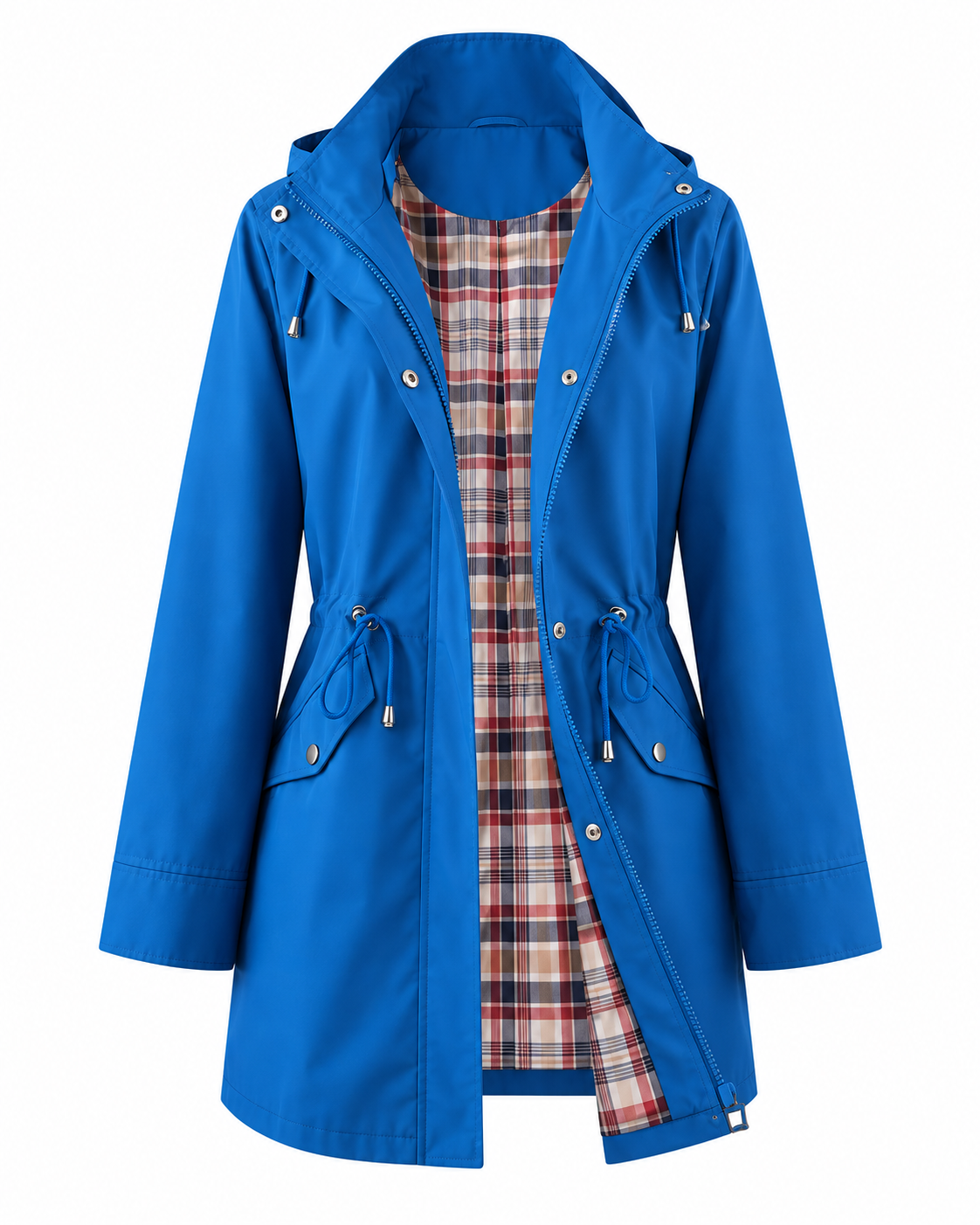 Damen Trenchcoat mit Kapuze und Taillenzug | J&B