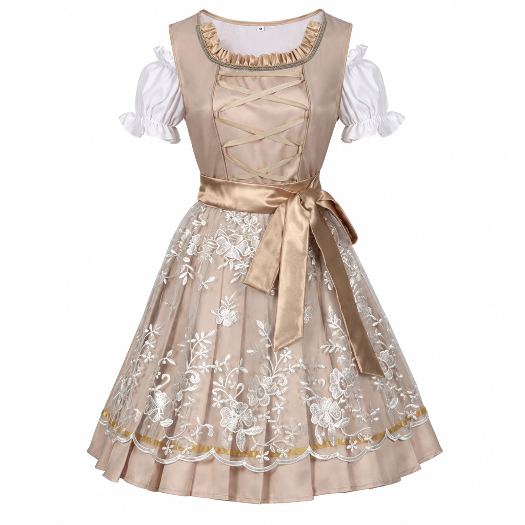 Dirndl Damen mit floralen Details und taillierter Silhouette | J&B