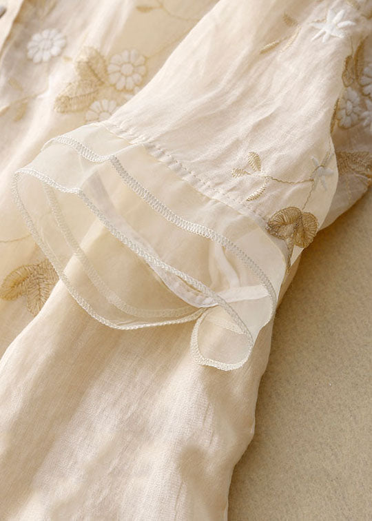 Kirsten – Women Floral Cotton and Linen Blouse - Image 4