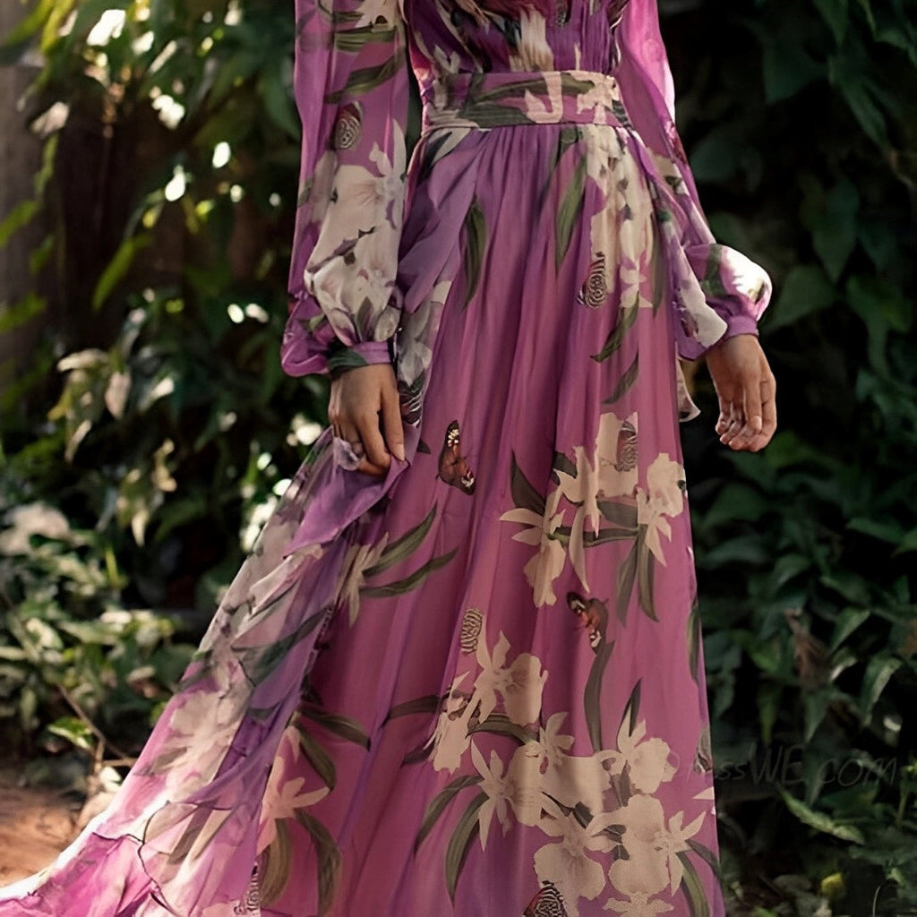Charlotte – Women Elegant Floral Maxi Dress - Image 4