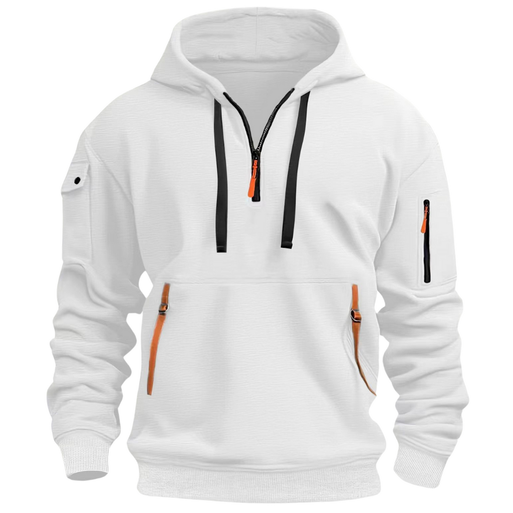 Herren Hoodie mit Reißverschlusstaschen und Kapuze | J&B - 7 - Jasminaboutique.com