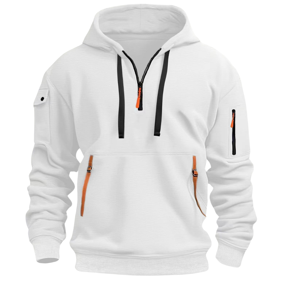 Herren Hoodie mit Reißverschlusstaschen und Kapuze | J&B - 7 - Jasminaboutique.com