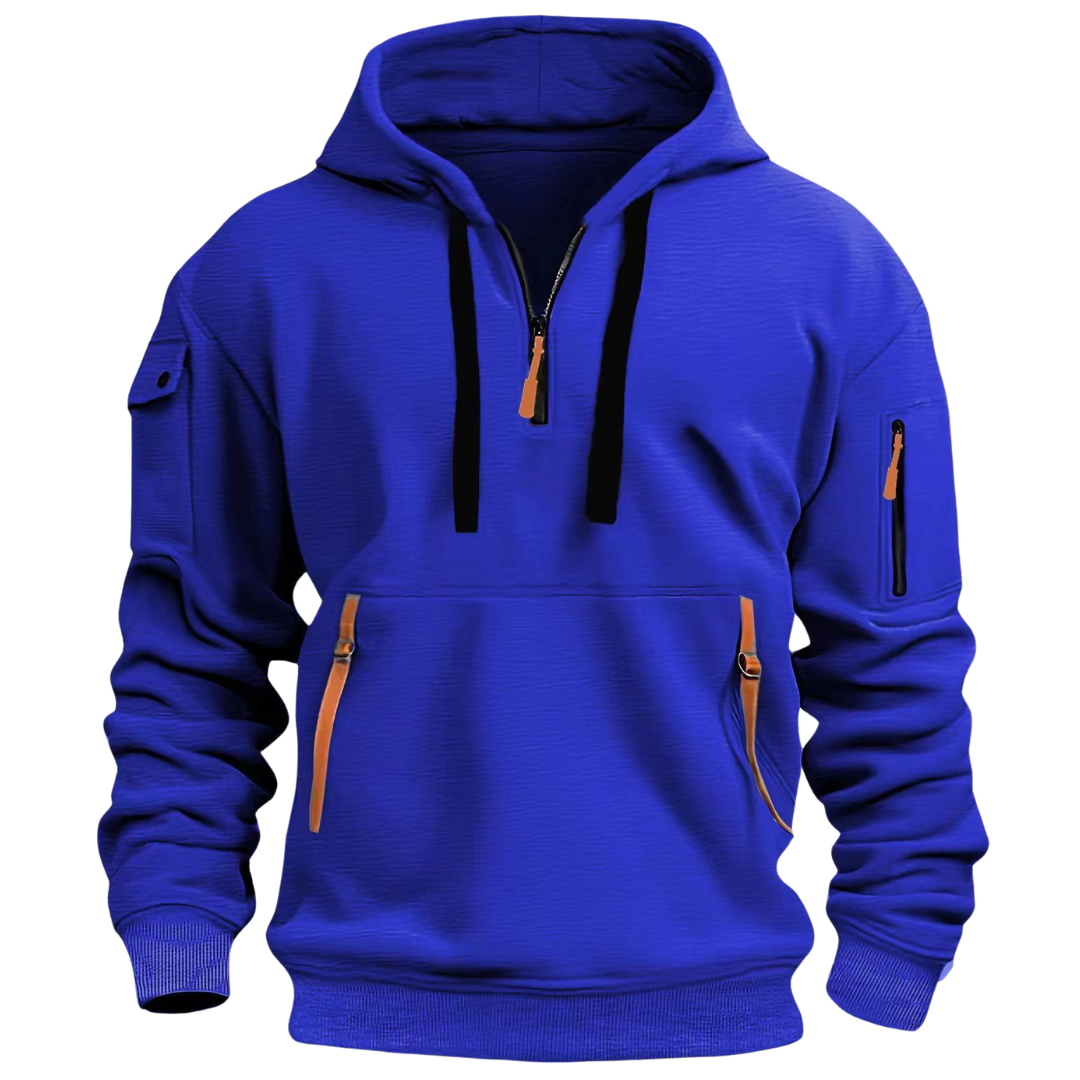 Herren Hoodie mit Reißverschlusstaschen und Kapuze | J&B - 8 - Jasminaboutique.com
