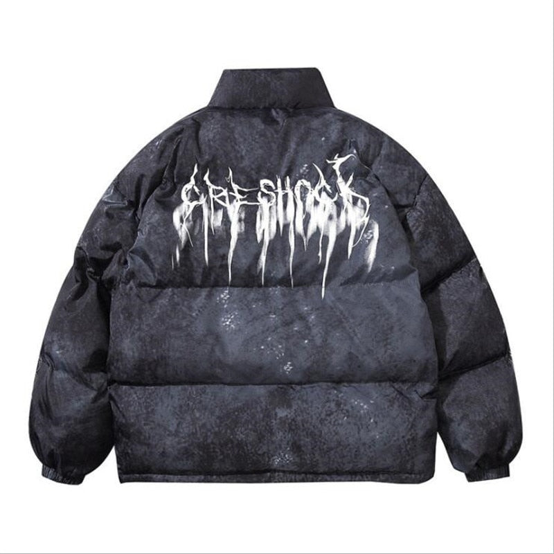 Puffer Jacket Men's Oversized Fit with Bold Print - Image 3