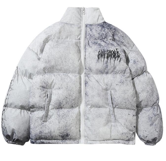 Puffer Jacket Men's Oversized Fit with Bold Print - Image 9